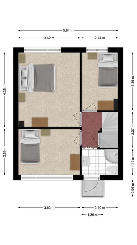Beneluxlaan 33 Floorplan Blur 1