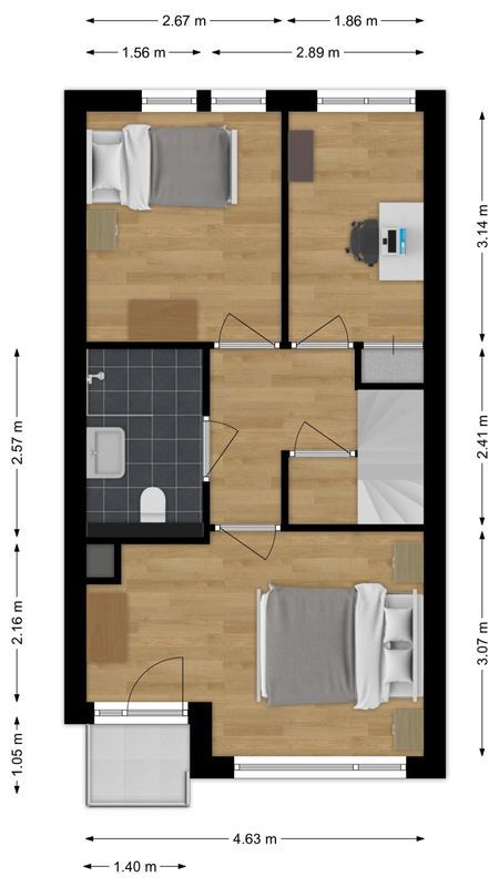 Veliusstraat 7 Floorplan Blur 1