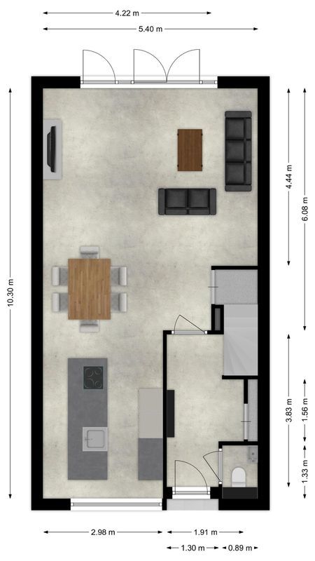 Ververstraat 2 - 02 Floorplan Blur 0