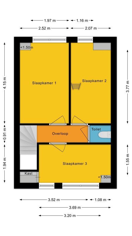 Torenstraat 45 Floorplan Blur 1