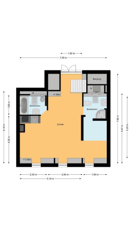 Raadhuisstraat 7 Floorplan Blur 2