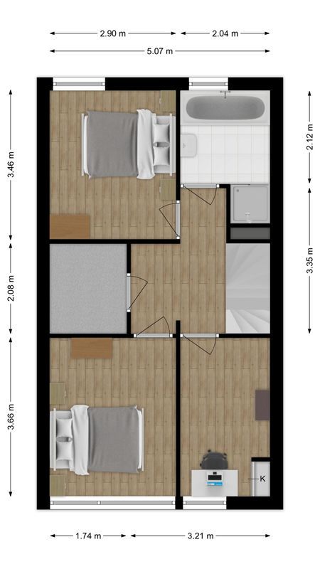Spakenburglaan 62 Floorplan Blur 1