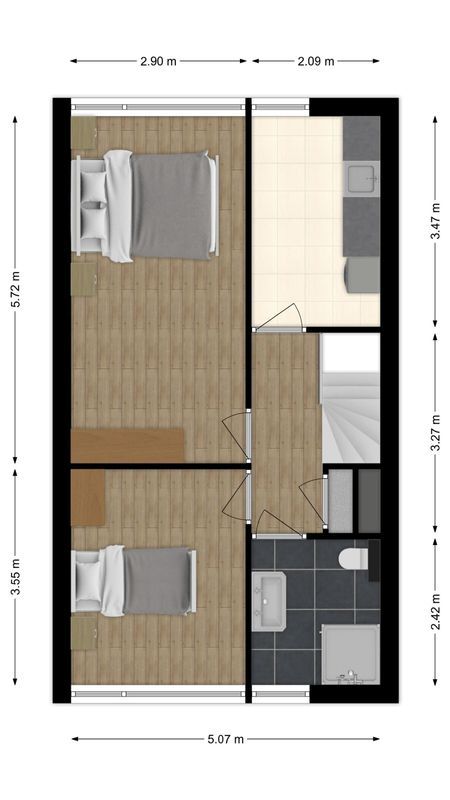 Spakenburglaan 62 Floorplan Blur 3