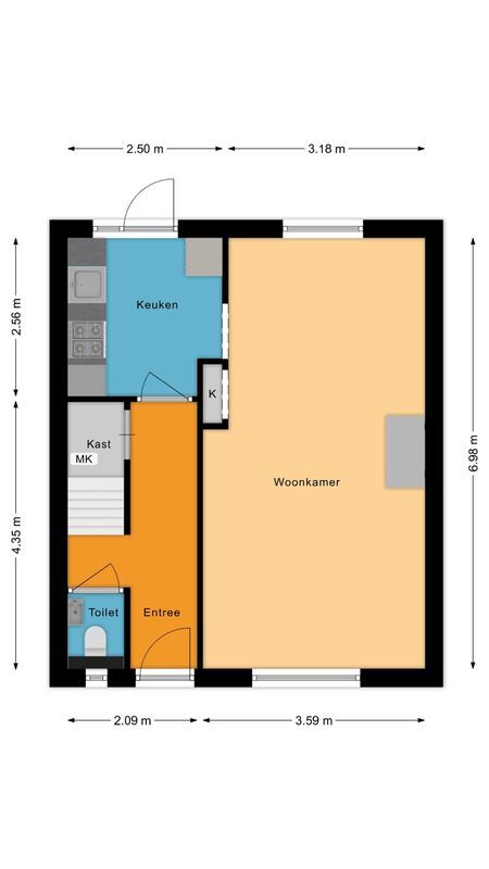 Julianastraat 40 Floorplan Blur 1