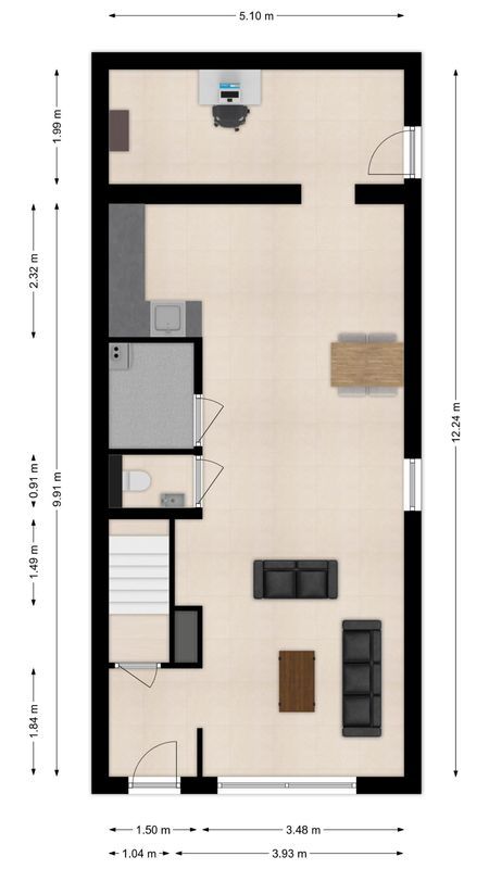 Kwaadeindstraat 127 Floorplan Blur 0