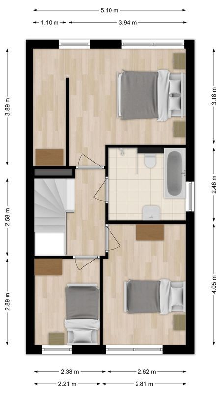 Kwaadeindstraat 127 Floorplan Blur 4