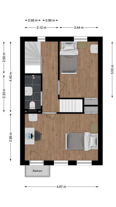 Sumatrastraat 24 Floorplan Blur 2