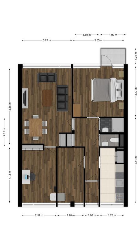 Daniël Josephus Jittastraat 195 Floorplan Blur 0