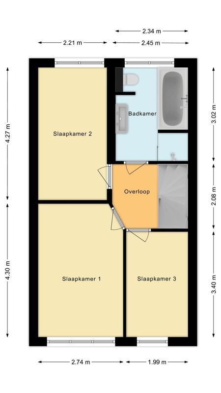 Pastoor Conincxstraat 6 Floorplan Blur 2