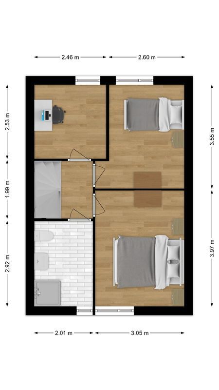 Margarethadreef 37 Floorplan Blur 1