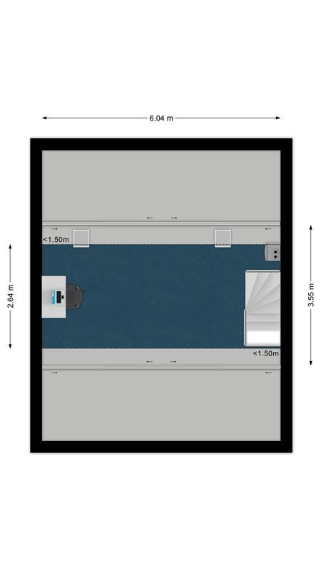 Vivaldistraat 63 Floorplan Blur 3