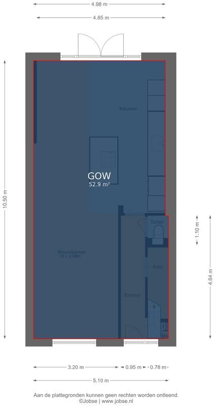 Gaffelstraat 39 Floorplan Blur 3