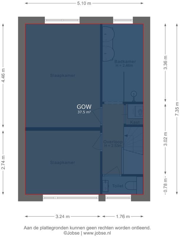 Gaffelstraat 39 Floorplan Blur 6