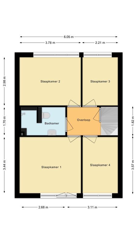 Poorterstraat 15 Floorplan Blur 1