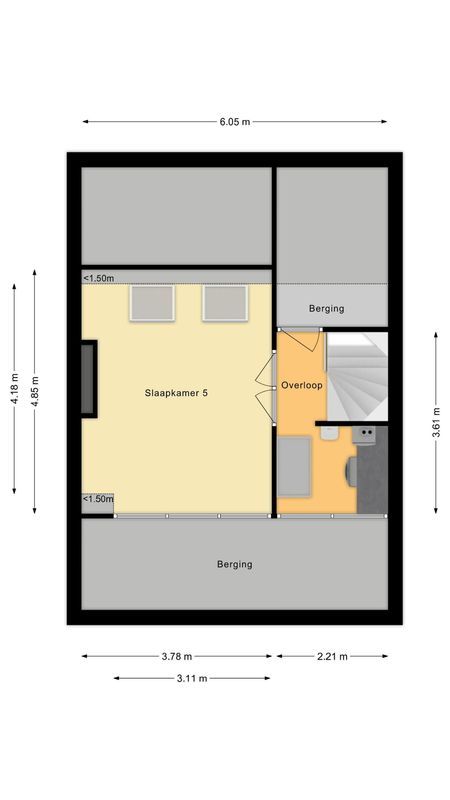 Poorterstraat 15 Floorplan Blur 2