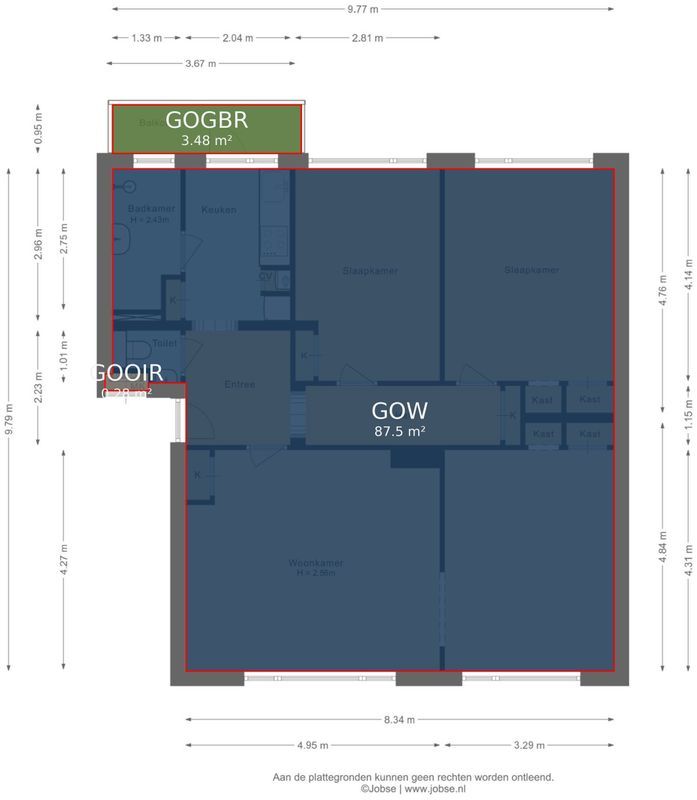 Columbusstraat 3 - C Floorplan Blur 2