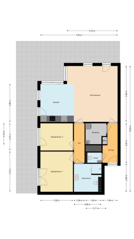 Groenkazerne 54 Floorplan Blur 2