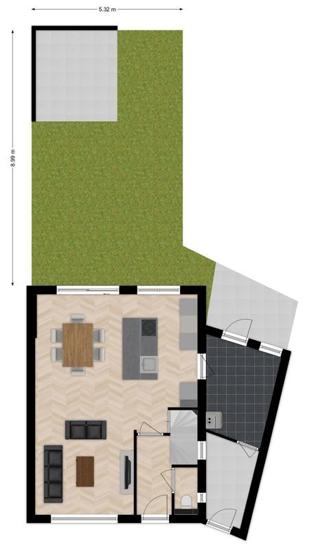 Outshoornstraat 52 Floorplan Blur 3