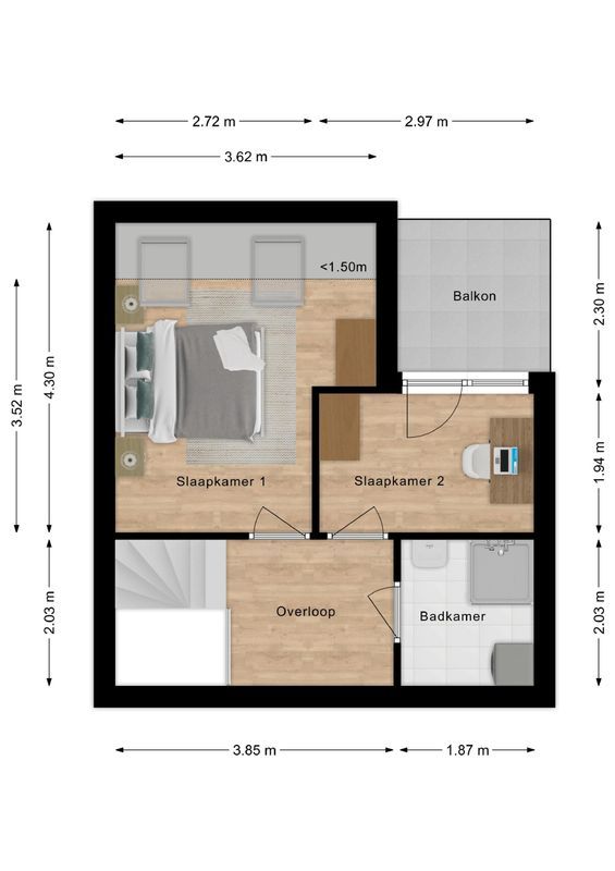 Wilhelminastraat 10 - k Floorplan Blur 1