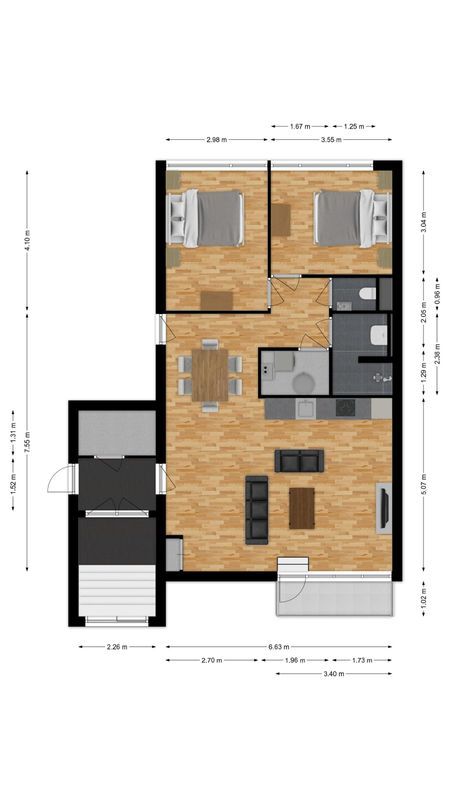 Magazijnstraat 8 - b Floorplan Blur 0