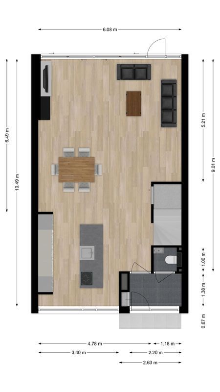 Rubinsteinstraat 176 Floorplan Blur 1