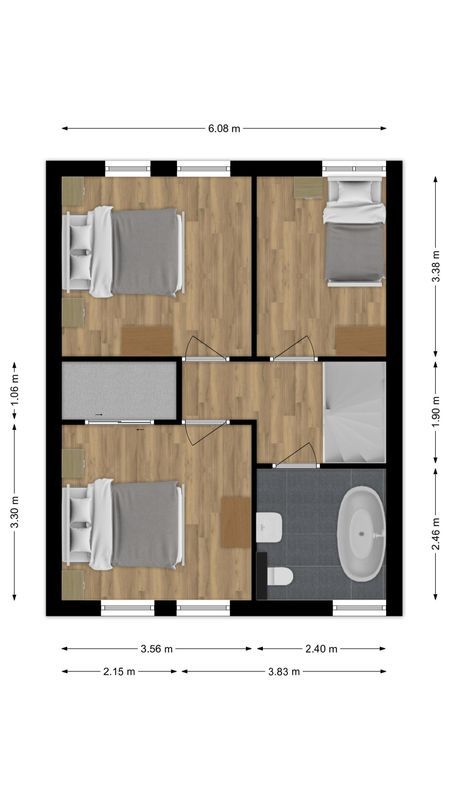 Rubinsteinstraat 176 Floorplan Blur 3