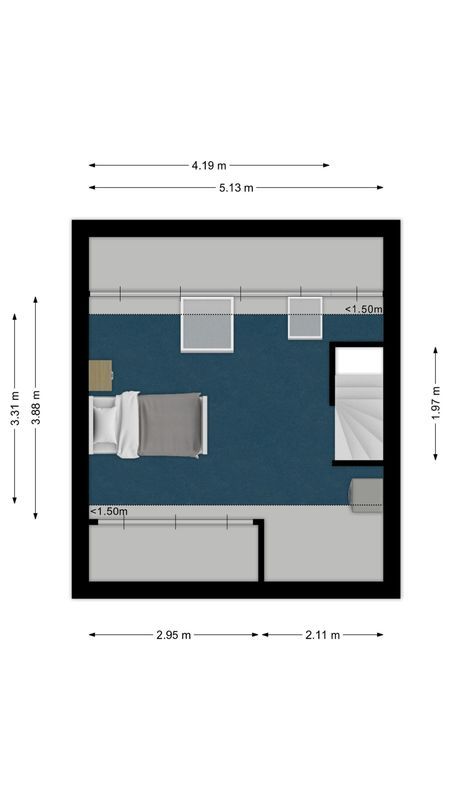 Grathemstraat 32 Floorplan Blur 3