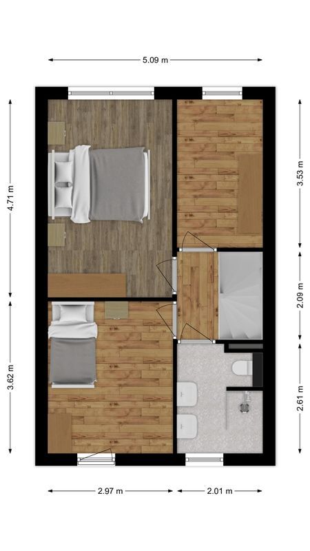 Moerkapellestraat 40 Floorplan Blur 1