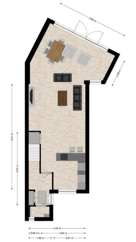 Sint Maartensloop 88 Floorplan Blur 0