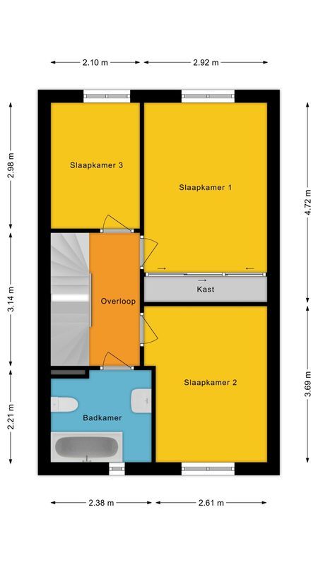 Polarisstraat 47 Floorplan Blur 1