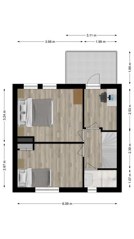 Kaapkoloniestraat 35 Floorplan Blur 1