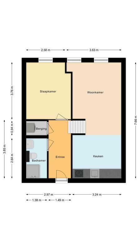 Mr. van Coothstraat 55 - 10 Floorplan Blur 0