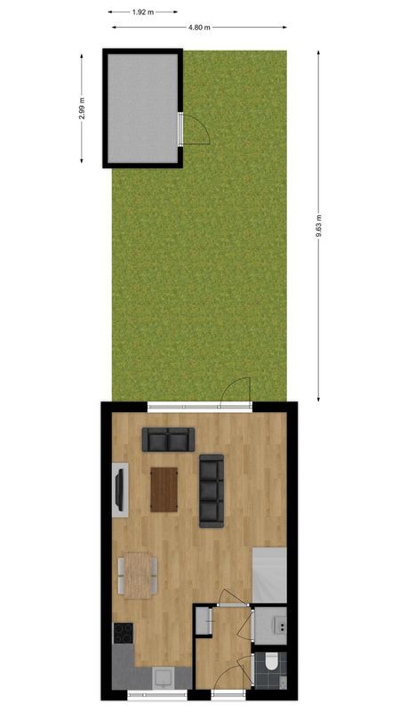 Kerkstraat 75 Floorplan Blur 2
