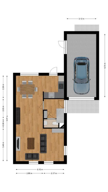 Marga Klompéstraat 64 Floorplan Blur 0