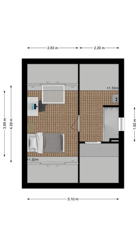 Marga Klompéstraat 64 Floorplan Blur 2