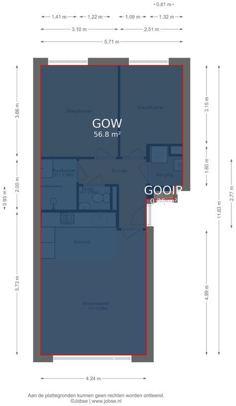 Harmoniestraat 6 - C Floorplan Blur 2