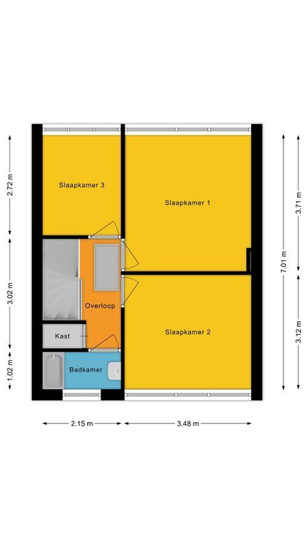 Planetenstraat 8 Floorplan Blur 2