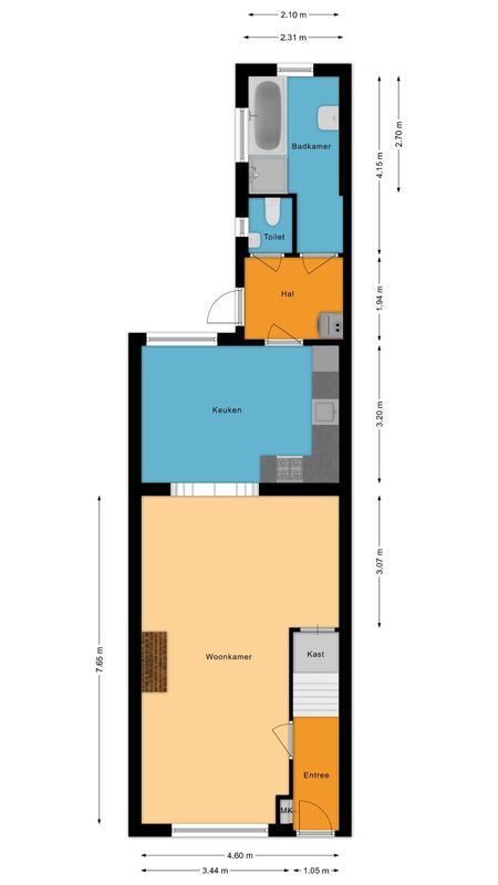 Wilhelminastraat 44 Floorplan Blur 0