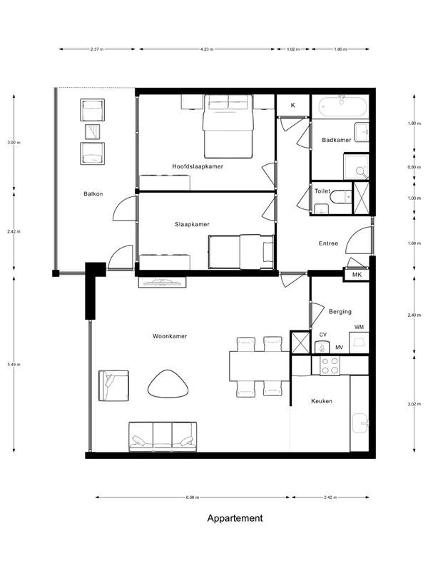 Henriette Ronnerstraat 110 Floorplan Blur 0