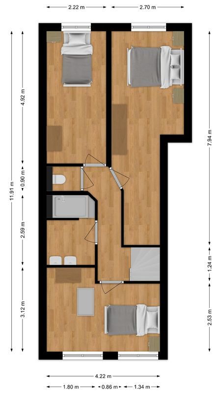 Akkerstraat 69 Floorplan Blur 1