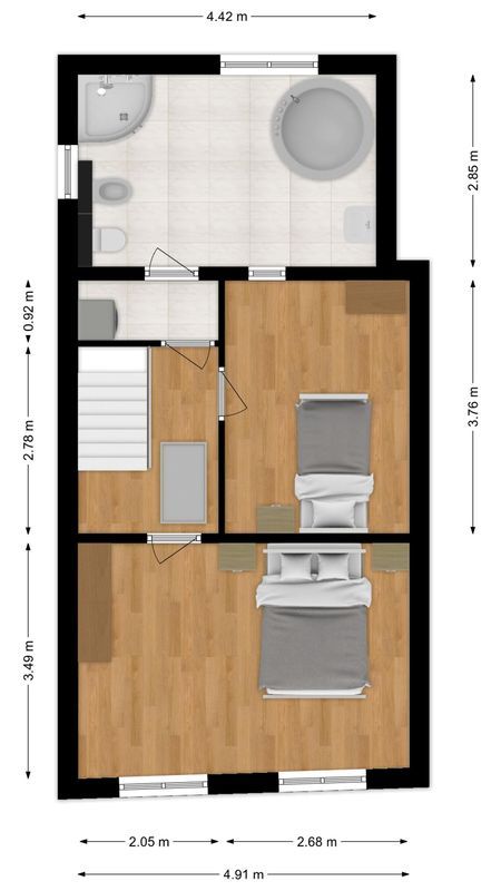 Hoefakkerstraat 89 Floorplan Blur 2