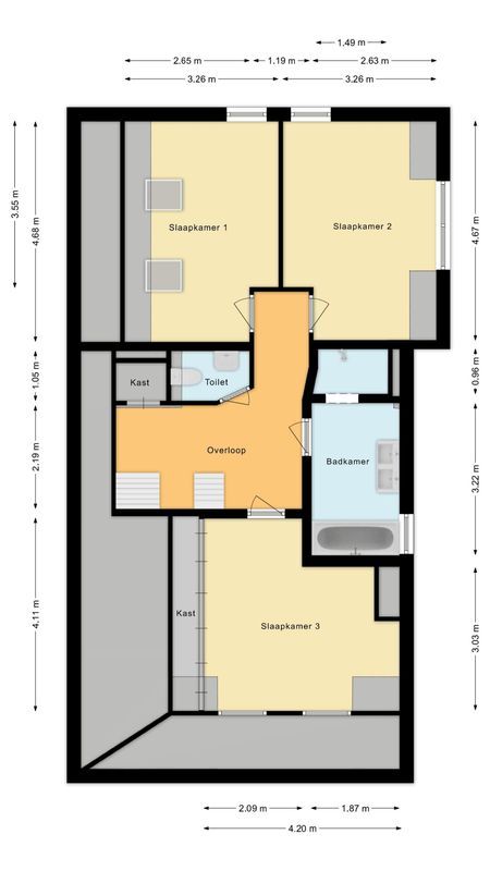 Oranjestraat 44 Floorplan Blur 1