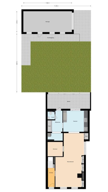 Oranjestraat 44 Floorplan Blur 2