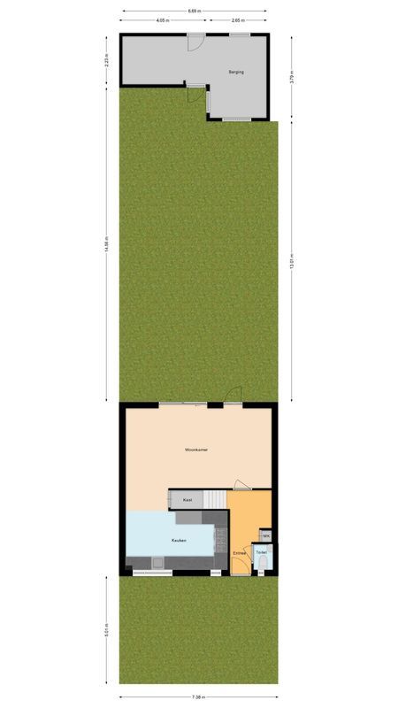 Hoeksestraat 45 Floorplan Blur 3