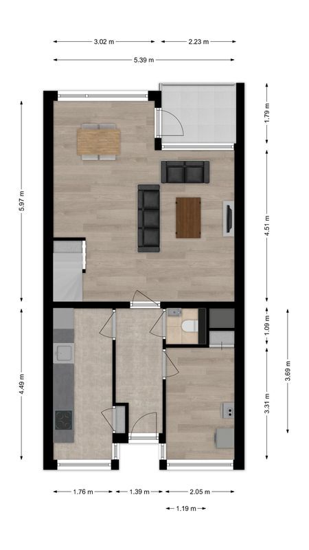Postelse Hoeflaan 38 - b Floorplan Blur 1