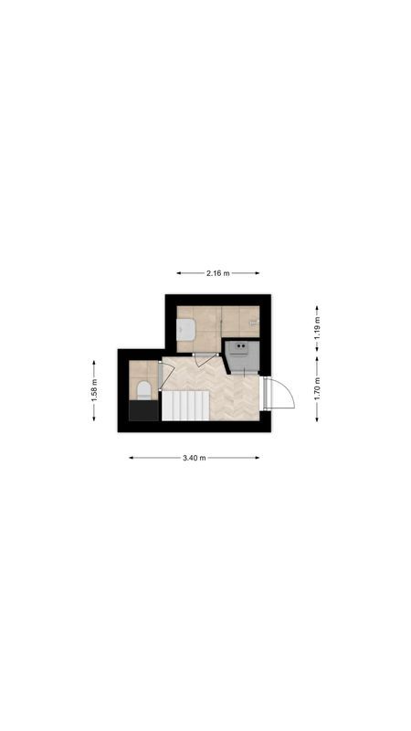 Gasthuisring 19 - f Floorplan Blur 1
