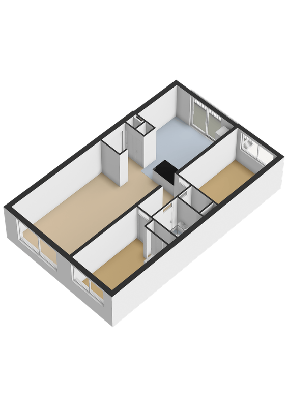 Amerongenstraat 2 - D6 Floorplan Blur 1