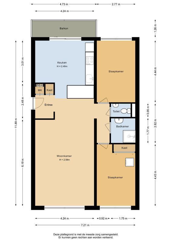 Amerongenstraat 2 - D6 Floorplan Blur 0