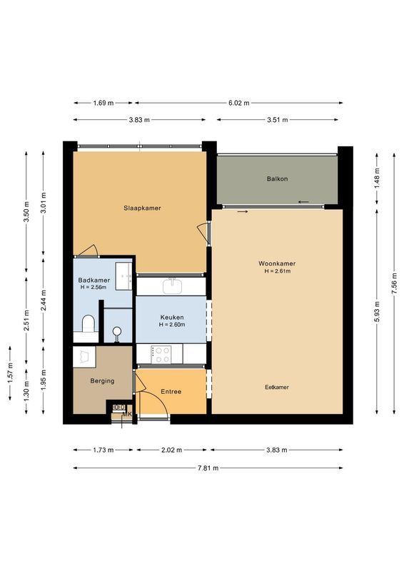 Lelystraat 2 - C22 Floorplan Blur 0
