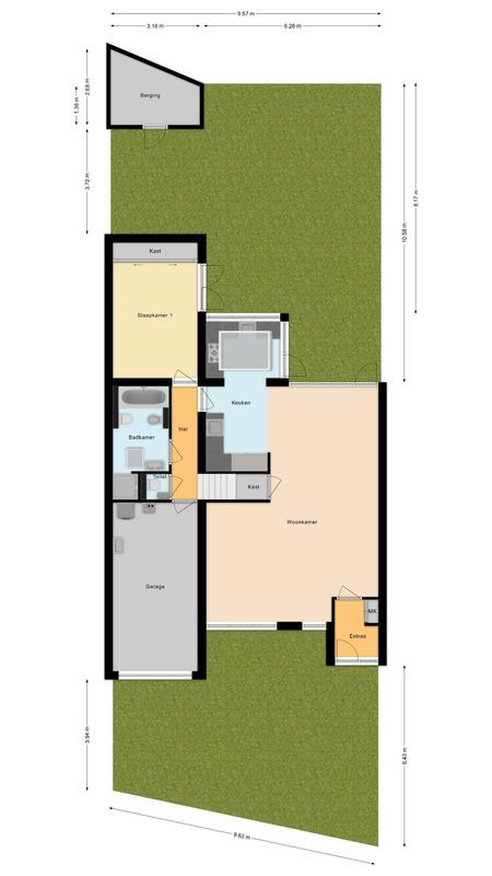 Pastoor van Dijkplein 5 Floorplan Blur 3
